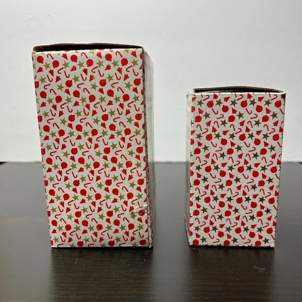 Holiday Collection Christmas Lot Stocking Hanger &‎ Porcelain Tree Covered Box